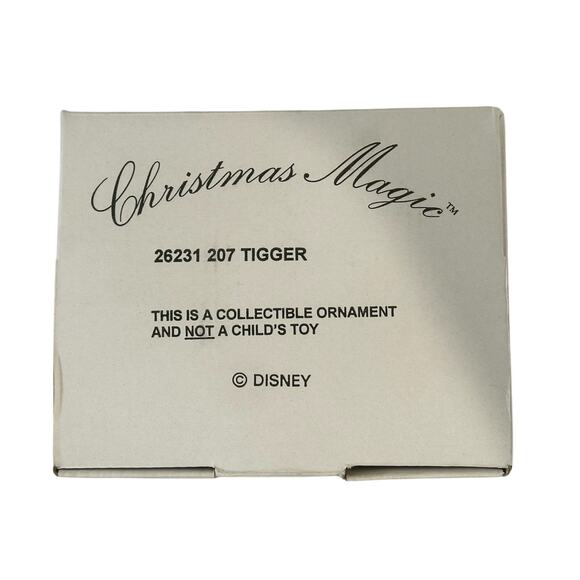 Disney Christmas Magic #207 Grolier 1980 'Tigger' Collectible Christmas Ornament - Picture 6 of 7